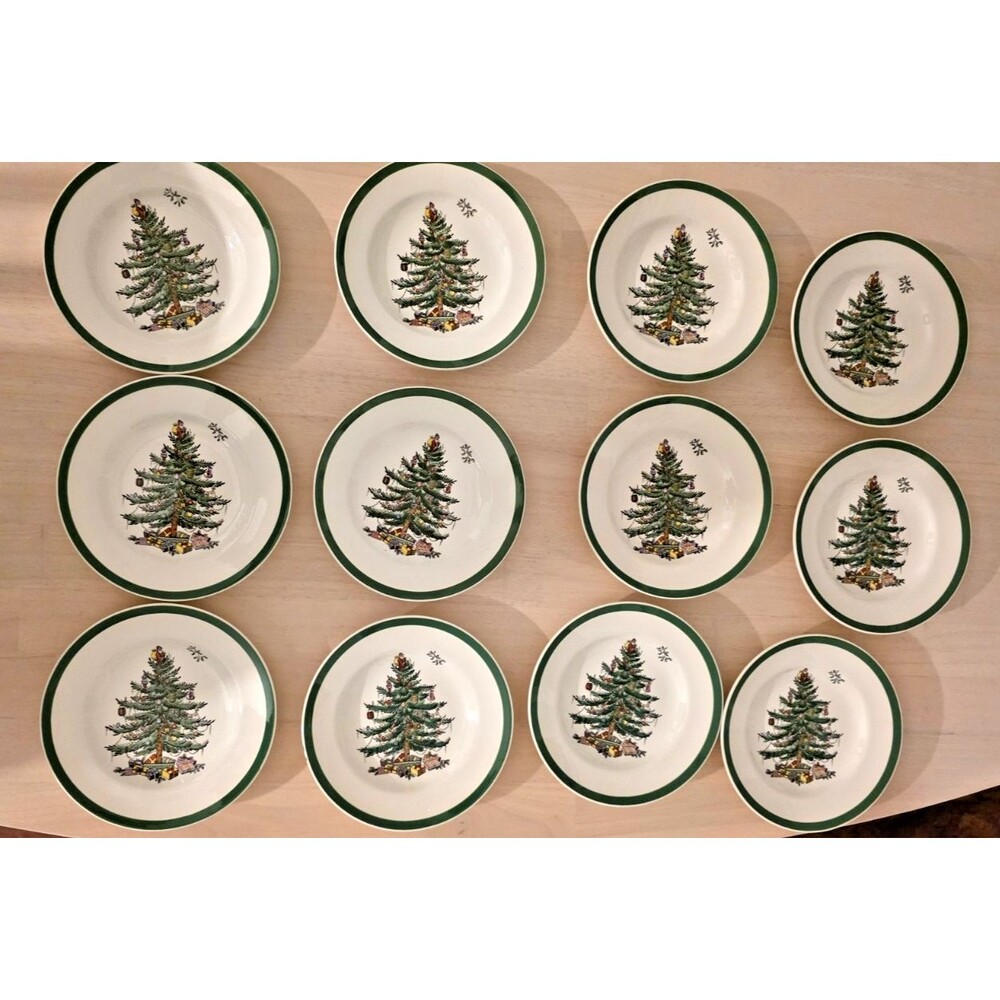 Spode Christmas Tree 5.5in Appetizer/ Bread/ Dessert Plates Set Of 6